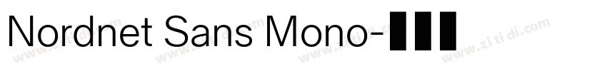 Nordnet Sans Mono字体转换